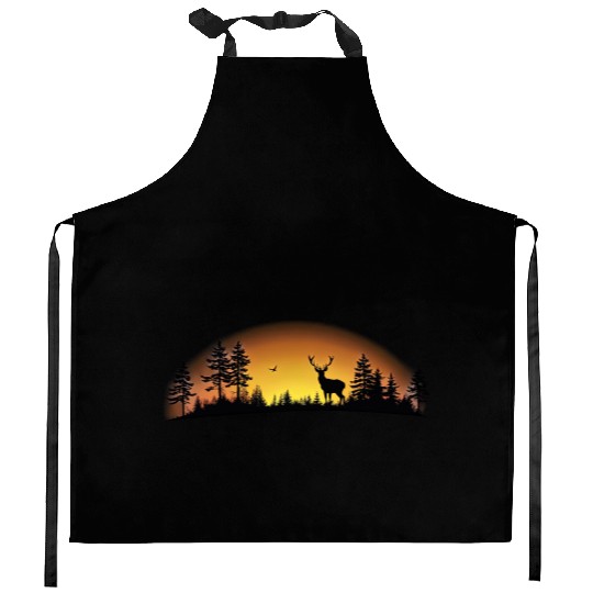 Sunset Wilderness Kitchen Aprons