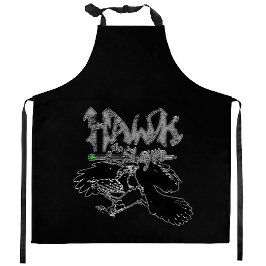 Hawk the Slayer Kitchen Aprons