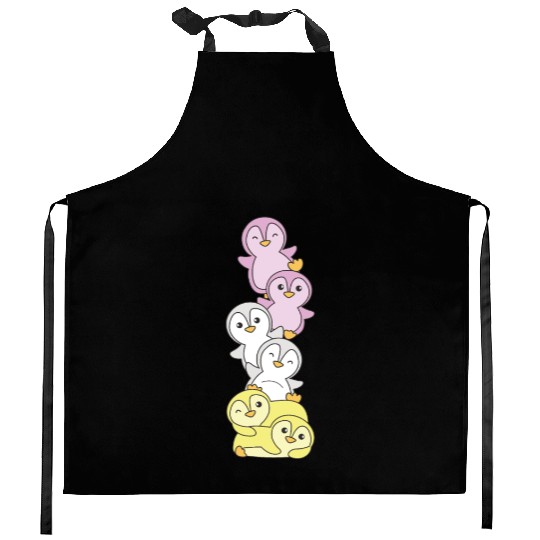 Twink Flag Pride Lgbtq Cute Penguin Kitchen Aprons