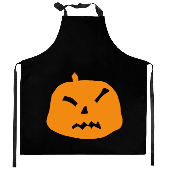 Spooky Pumpkin Halloween Kitchen Aprons