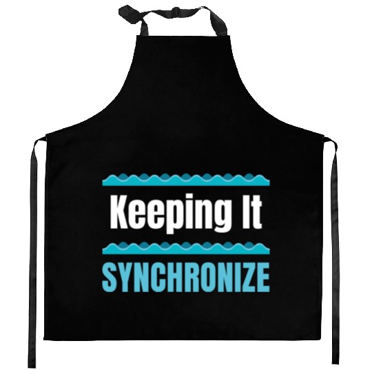 syn Keeping It Synchronize Swimming Ballerina Kitchen Aprons