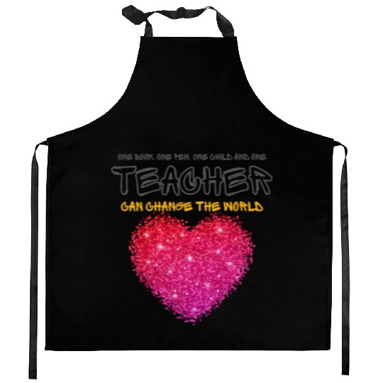 Teachr back to school! Women's Midweight Cotton Te Kitchen Aprons