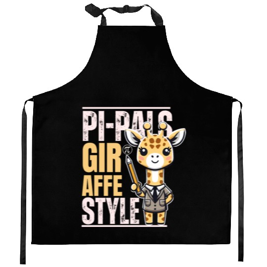 funny pi giraffe teacher, Funny Math Teacher Kitchen Aprons