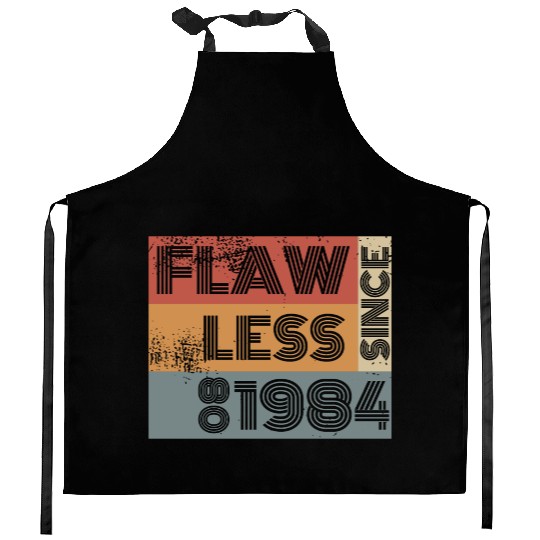 40th birthday Flawless since 08/1984 Kitchen Aprons
