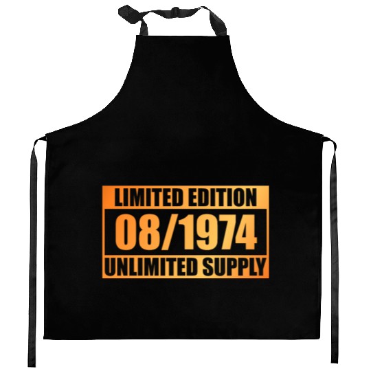 50th birthday Limited Edition - ꝏ Supply 08/1974 Kitchen Aprons