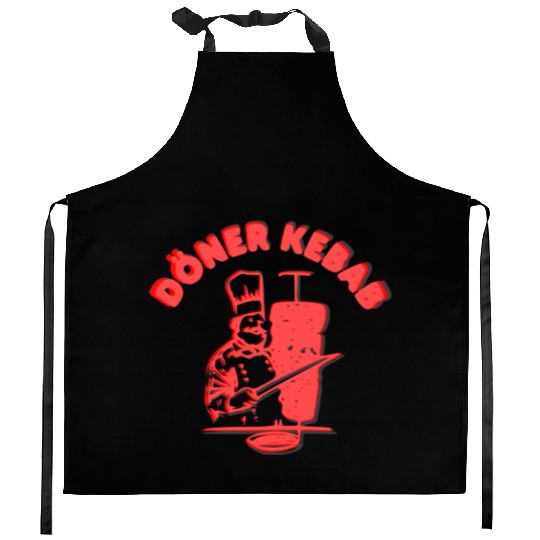 Döner kebab Germany fastfood logo Kitchen Aprons