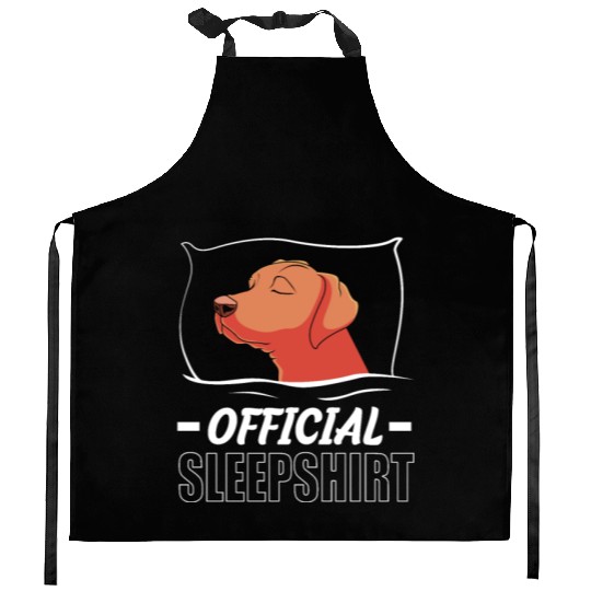 Rhodesian Ridgeback Dog Official Sleep Kitchen Aprons
