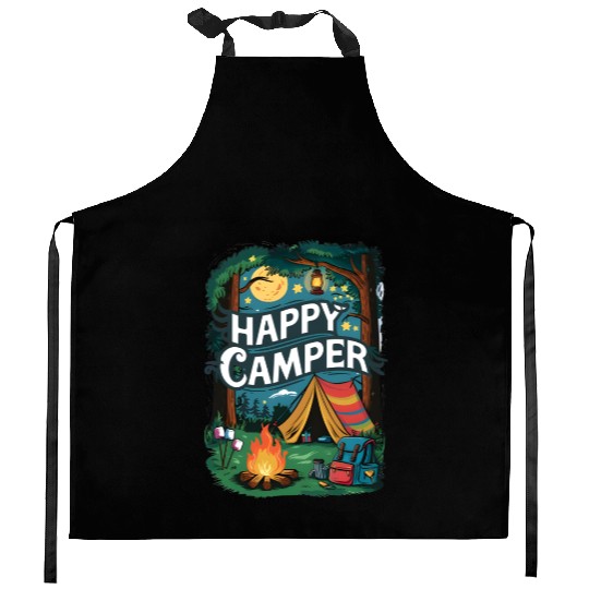 Happy Camper Delight Kitchen Aprons