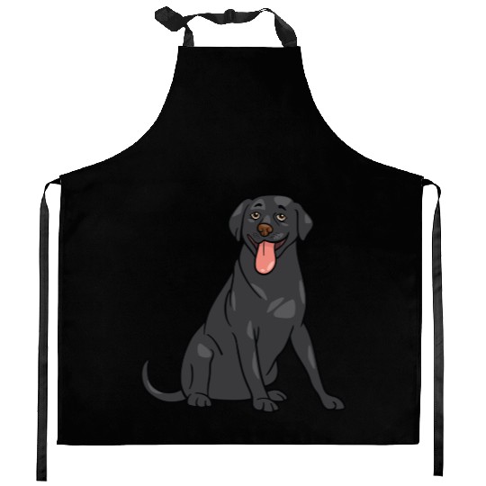 Dog - Black Lab Kitchen Aprons