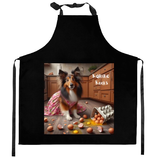 Cool and fun food dog Kitchen Aprons