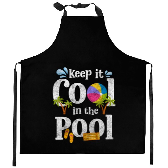 Pool Party Diving Vacation Swimming Trunks Kitchen Aprons