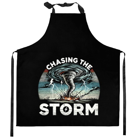 Tornado Chasing Adventures: Embrace Nature's Fury Kitchen Aprons