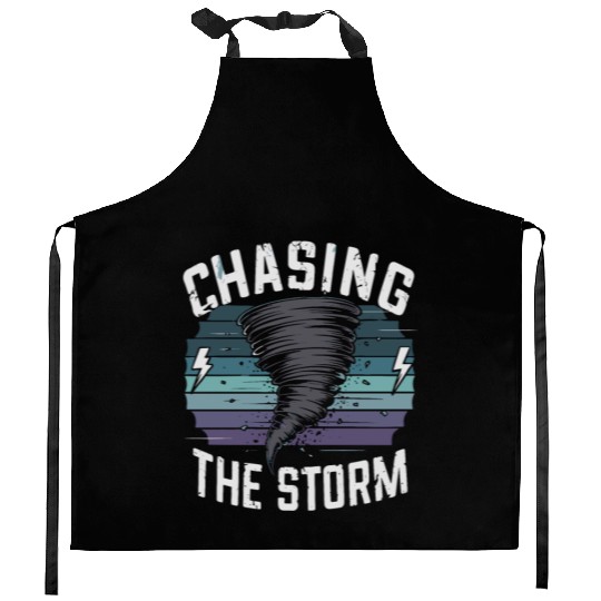 Tornado Chasing Adventures: Embrace Nature's Fury Kitchen Aprons