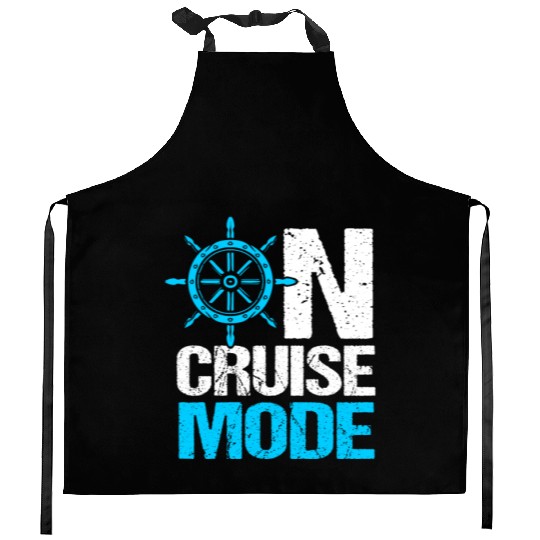 Funny Cruise Trip Cruise Ship On Cruise Mode Kitchen Aprons