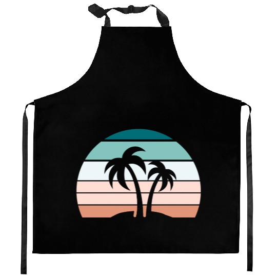 Tropical Sunset Serenity Kitchen Aprons