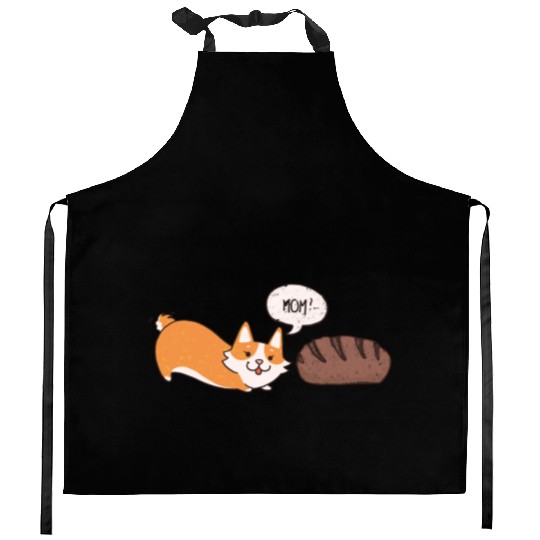 Cute loaf of bread Kitchen Aprons