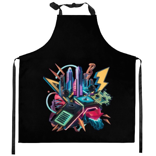 Modern Pop Culture Kitchen Aprons