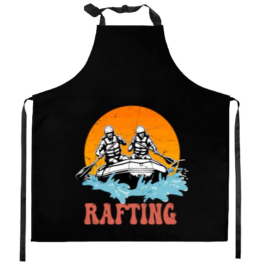 Rafting White Water Paddling Kitchen Aprons
