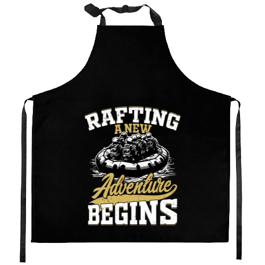 Rafting A New Adventure Begins Paddling White Wate Kitchen Aprons