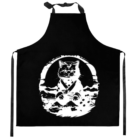 Japanese Cat Kitchen Aprons