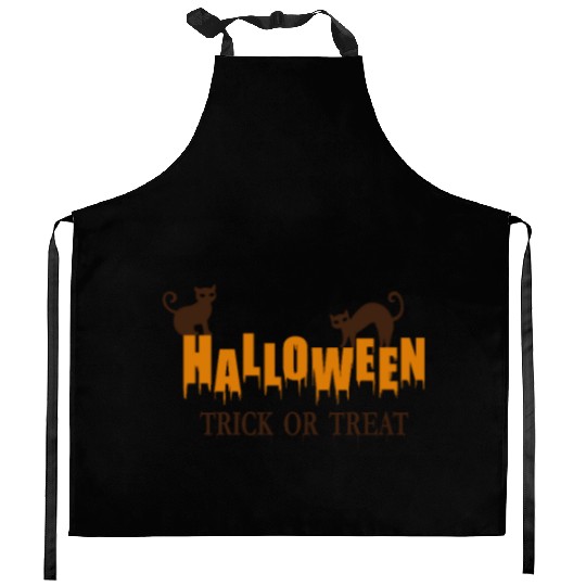 Halloween-Trick or Treat Kitchen Aprons