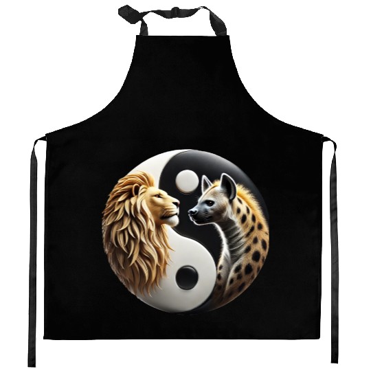 Lion & Hyena - Yin-Yang Kitchen Aprons