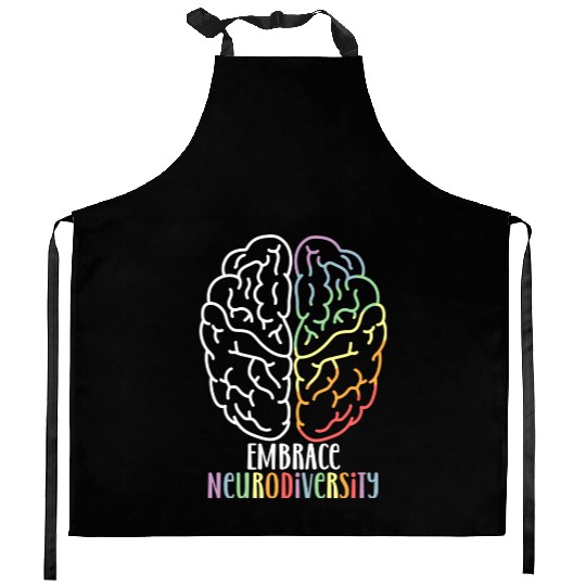 embrace neurodiversity Kitchen Aprons