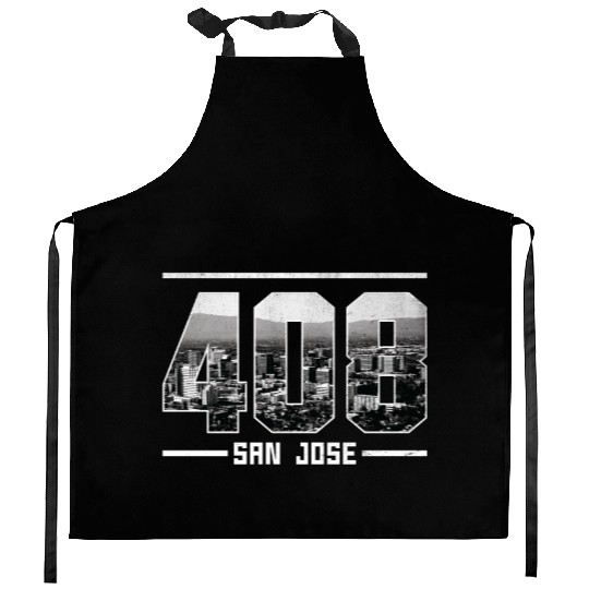 Vintage San Jose 408 Kitchen Aprons