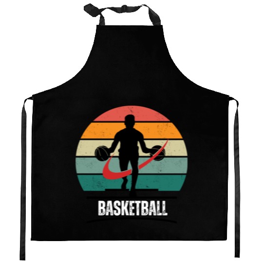 Retro Basketball Classic,athletic men outfits Kitchen Aprons
