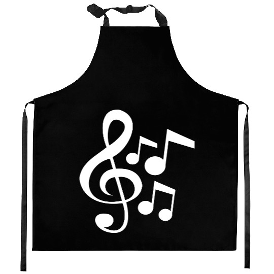 Music Clef Note French Violin Treble Musical Sound Kitchen Aprons