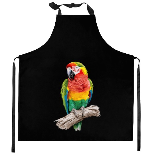 Macaw Parrot for a Bird Lover Animal Lover Kitchen Aprons