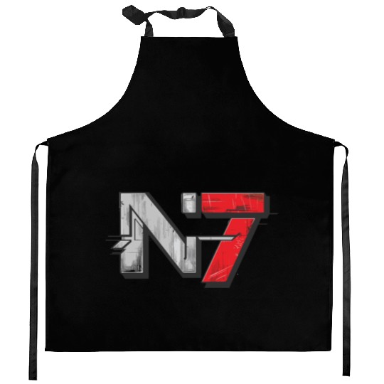 Mass Effect N7 Essential Kitchen Aprons