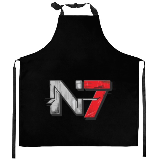 Mass Effect N7 Essential Kitchen Aprons