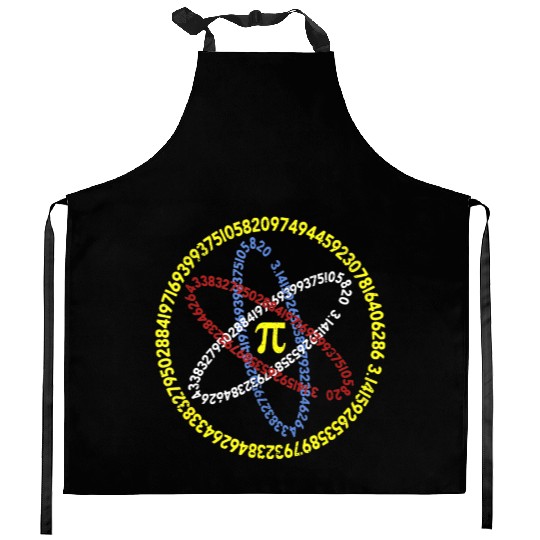Math Lover Pi Day Atom Symbol Numbers 3.14 Kitchen Aprons