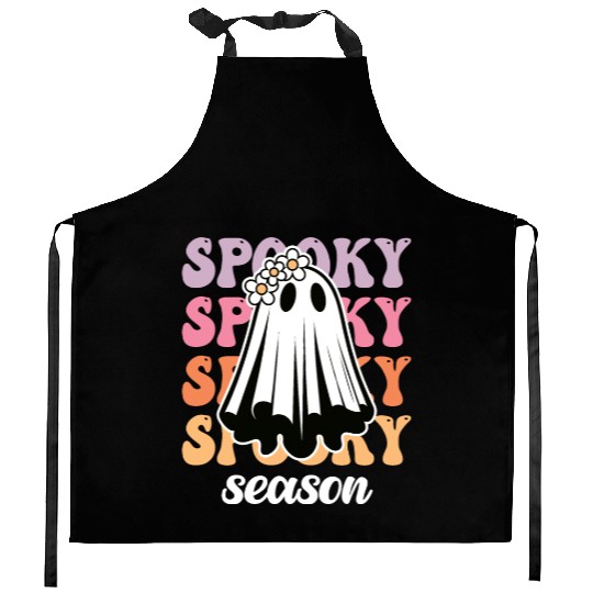 Halloween Spooky Season Kitchen Aprons