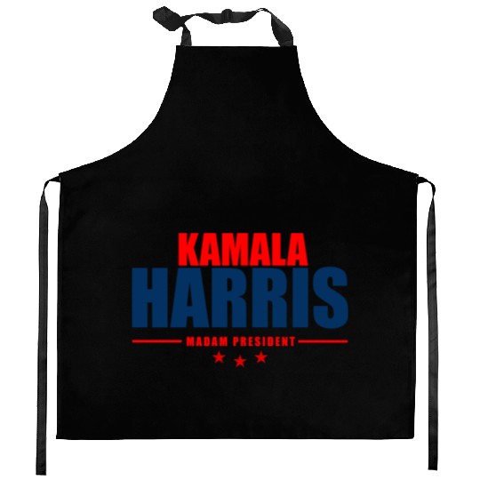 Kamala Harris Madame President 2024 Kitchen Aprons