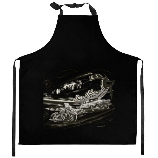 Bold Fantasy Flyer Kitchen Aprons