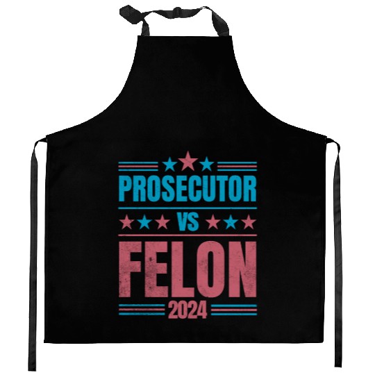 Prosecutor vs Felon Funny Kitchen Aprons