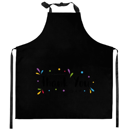 International Thank You Day Celebration Kitchen Aprons