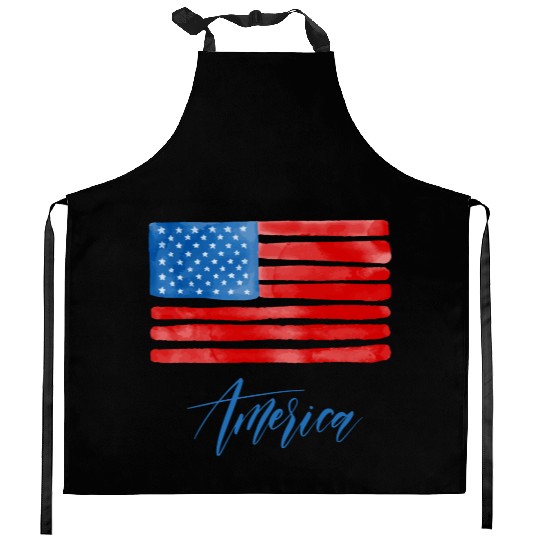 American Flag Kitchen Aprons