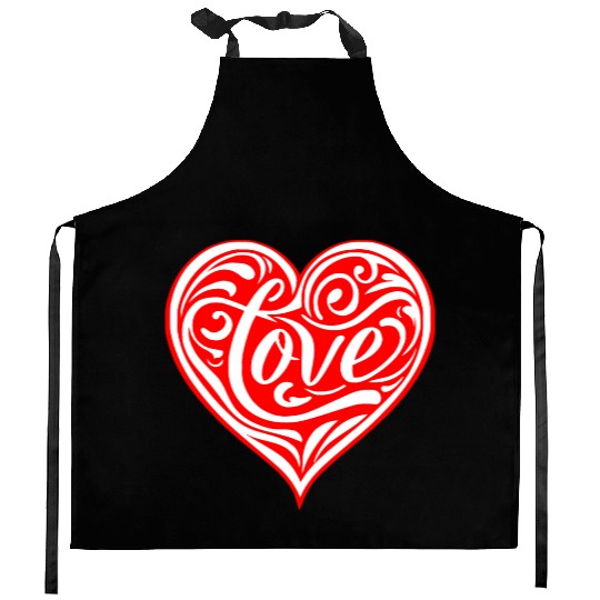 Tribal Love Heart LIKE US ON FACEBOOK # Kitchen Aprons