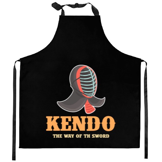 Kendo The Way Of The Sword Ninjutsu Fencing Kitchen Aprons