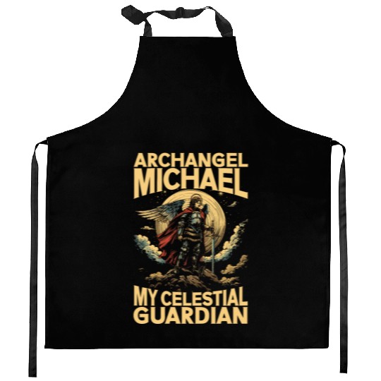 Archangel Michael Catholic Christianity Angel Kitchen Aprons