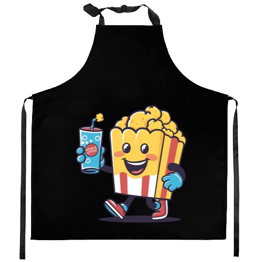Popcorn and Soda: Moments of Joy Kitchen Aprons