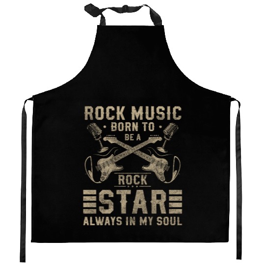 Rock Music Festival Kitchen Aprons