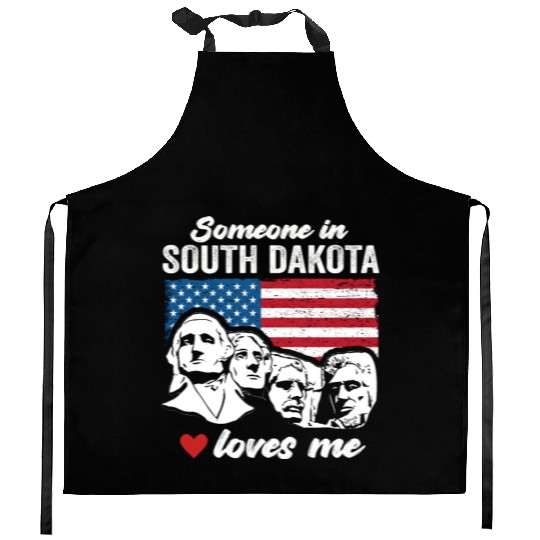 Someone In South Dakota Loves Me Kitchen Aprons