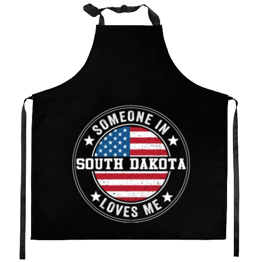 Someone In South Dakota Loves Me Kitchen Aprons