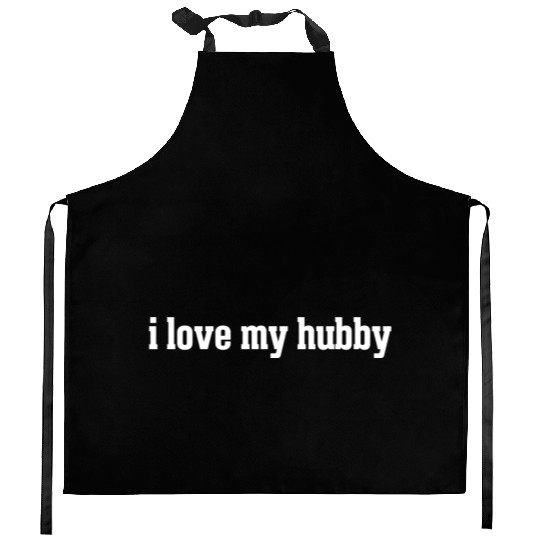 I Love My Hubby Kitchen Aprons