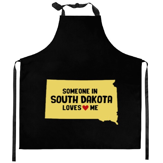 Someone In South Dakota Loves Me Kitchen Aprons