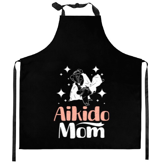 Mother's day Mama Aikido Mom Kitchen Aprons